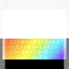 Rainbow Gradient  Rectangular Jigsaw Puzzl by Dazzleway