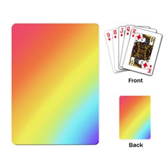 Rainbow Gradient  Playing Cards Single Design (rectangle) by Dazzleway