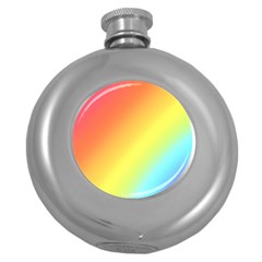 Rainbow Gradient  Round Hip Flask (5 Oz)