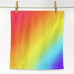 Rainbow Gradient  Face Towel by Dazzleway