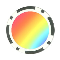 Rainbow Gradient  Poker Chip Card Guard (10 Pack) by Dazzleway