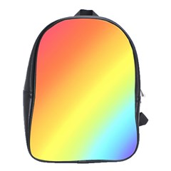 Rainbow Gradient  School Bag (large) by Dazzleway