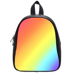 Rainbow Gradient  School Bag (small) by Dazzleway