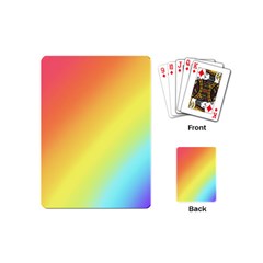 Rainbow Gradient  Playing Cards Single Design (mini) by Dazzleway