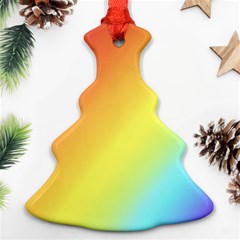 Rainbow Gradient  Ornament (christmas Tree)  by Dazzleway