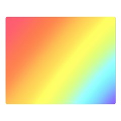 Rainbow Gradient  Double Sided Flano Blanket (large)  by Dazzleway