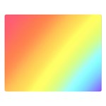 Rainbow gradient  Double Sided Flano Blanket (Large)  80 x60  Blanket Front