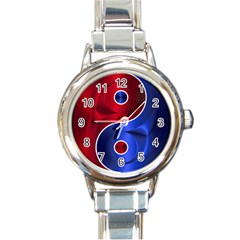 Yin-yang-eastern-asian-philosophy Round Italian Charm Watch by Sudhe