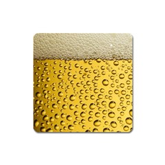 Beer Bubbles Square Magnet