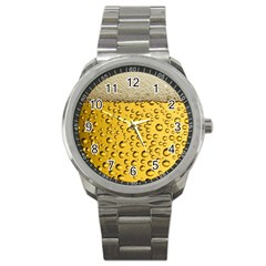 Beer Bubbles Sport Metal Watch by Sudhe