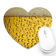 Beer Bubbles Heart Mousepads by Sudhe