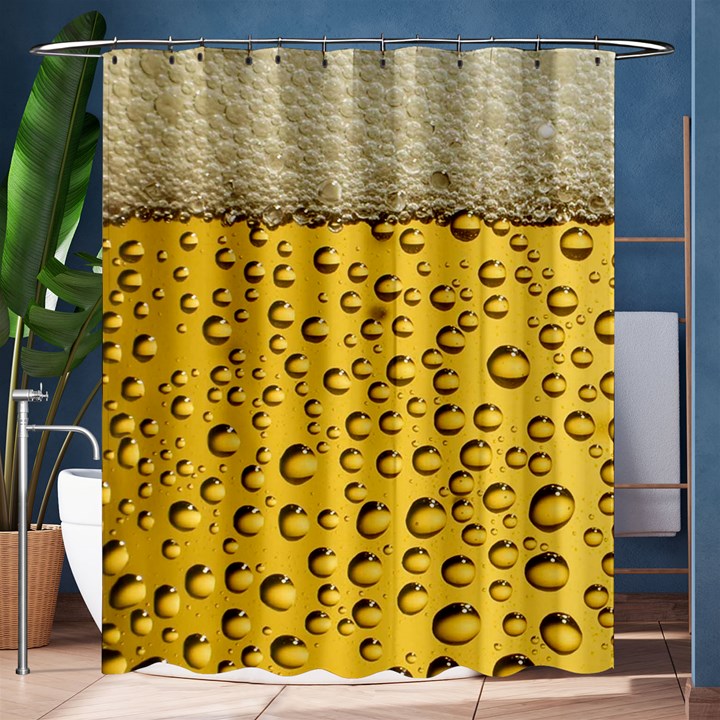 Beer Bubbles Shower Curtain 60  x 72  (Medium) 