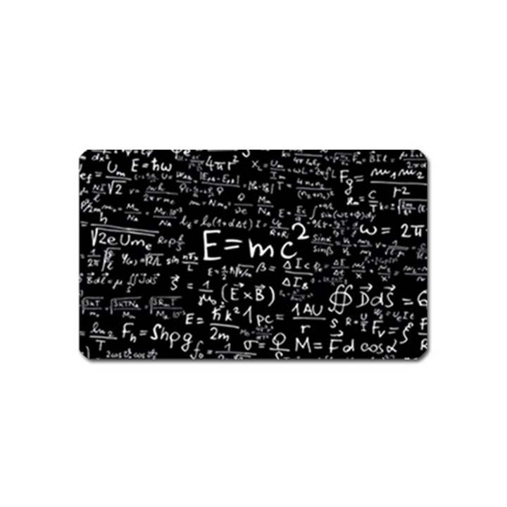 Science-albert-einstein-formula-mathematics-physics-special-relativity Magnet (Name Card)