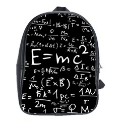 Science-albert-einstein-formula-mathematics-physics-special-relativity School Bag (xl)