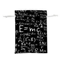 Science-albert-einstein-formula-mathematics-physics-special-relativity Lightweight Drawstring Pouch (l) by Sudhe