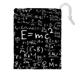 Science-albert-einstein-formula-mathematics-physics-special-relativity Drawstring Pouch (5xl) by Sudhe