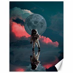 Astronaut-moon-space-nasa-planet Canvas 12  X 16  by Sudhe