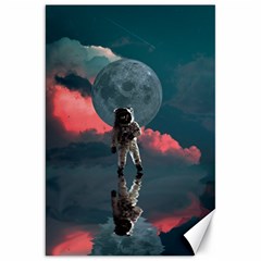 Astronaut-moon-space-nasa-planet Canvas 20  X 30  by Sudhe