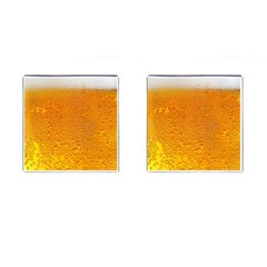 Beer Bubbles Pattern Cufflinks (square) by Sudhe