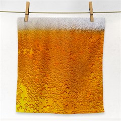 Beer Bubbles Pattern Face Towel by Sudhe