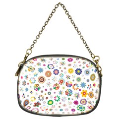 Flower Floral Pattern Chain Purse (one Side) by Sudhe