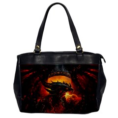 Dragon Fire Fantasy Art Oversize Office Handbag by Sudhe