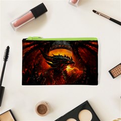 Dragon Fire Fantasy Art Cosmetic Bag (xs) by Sudhe