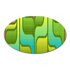 Background-color-texture-bright Oval Magnet by Sudhe