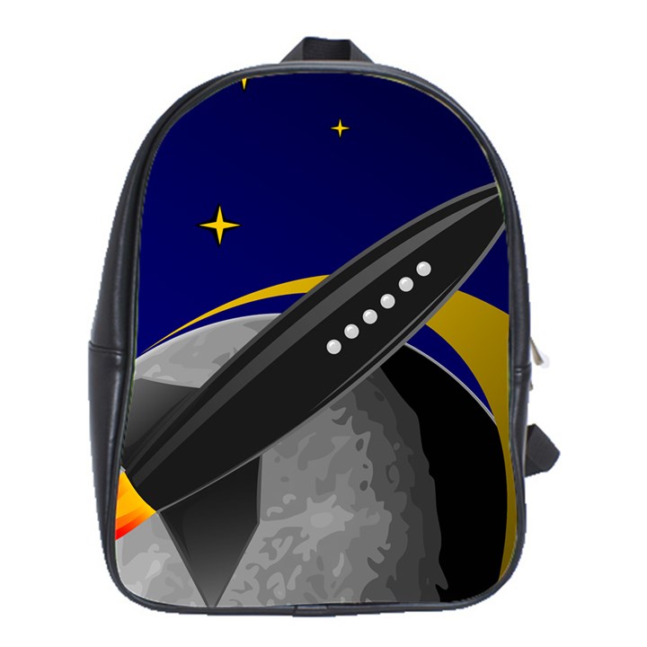 Science-fiction-sci-fi-sci-fi-logo School Bag (XL)