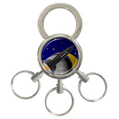 Science-fiction-sci-fi-sci-fi-logo 3-ring Key Chain by Sudhe