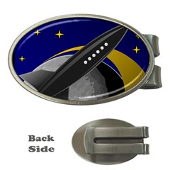 Science-fiction-sci-fi-sci-fi-logo Money Clips (oval)  by Sudhe