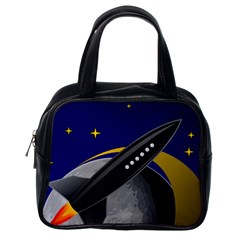 Science-fiction-sci-fi-sci-fi-logo Classic Handbag (one Side) by Sudhe