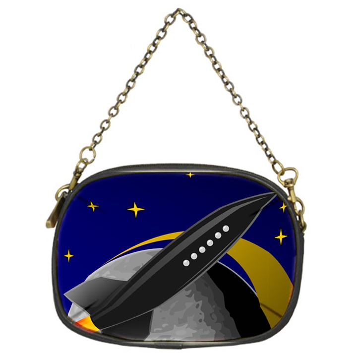 Science-fiction-sci-fi-sci-fi-logo Chain Purse (One Side)