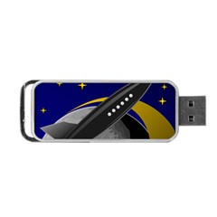 Science-fiction-sci-fi-sci-fi-logo Portable Usb Flash (one Side) by Sudhe