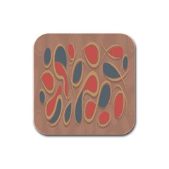 Background-abstract-non-seamless Rubber Square Coaster (4 Pack) 