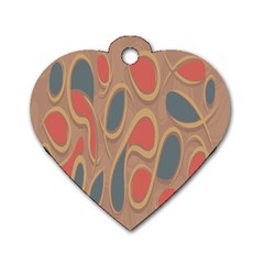 Background-abstract-non-seamless Dog Tag Heart (one Side) by Sudhe