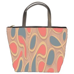 Background-abstract-non-seamless Bucket Bag by Sudhe