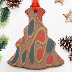 Background-abstract-non-seamless Christmas Tree Ornament (two Sides) by Sudhe