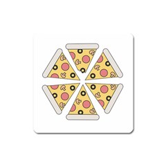 Pizza-slice-food-italian Square Magnet