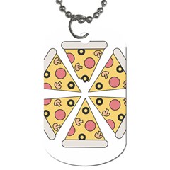 Pizza-slice-food-italian Dog Tag (one Side) by Sudhe