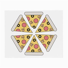 Pizza-slice-food-italian Small Glasses Cloth (2 Sides) by Sudhe