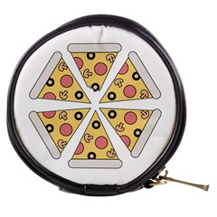 Pizza-slice-food-italian Mini Makeup Bag by Sudhe