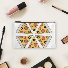 Pizza-slice-food-italian Cosmetic Bag (small) by Sudhe