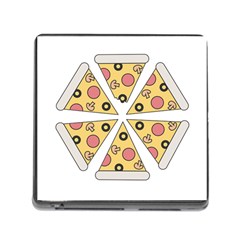 Pizza-slice-food-italian Memory Card Reader (square 5 Slot) by Sudhe