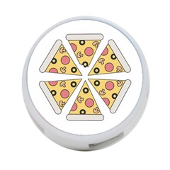 Pizza-slice-food-italian 4-port Usb Hub (one Side) by Sudhe