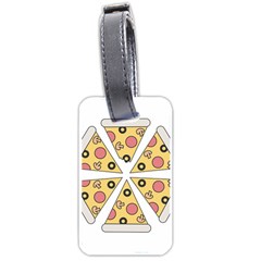 Pizza-slice-food-italian Luggage Tag (one Side) by Sudhe