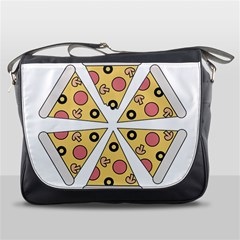 Pizza-slice-food-italian Messenger Bag by Sudhe