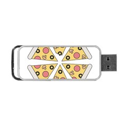 Pizza-slice-food-italian Portable Usb Flash (one Side) by Sudhe