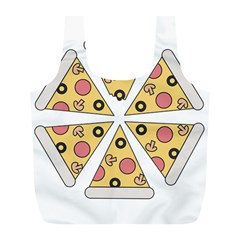 Pizza-slice-food-italian Full Print Recycle Bag (l) by Sudhe