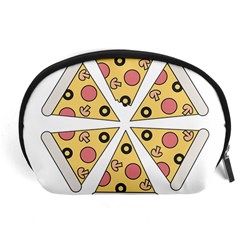 Pizza-slice-food-italian Accessory Pouch (large) by Sudhe